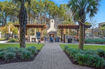 Firepit and grill area